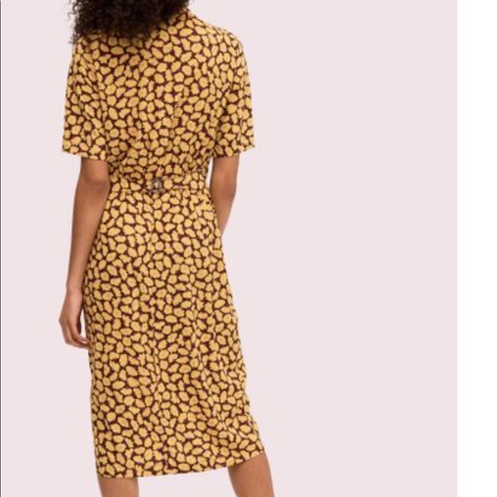 Kate Spade ruched front shirt dress